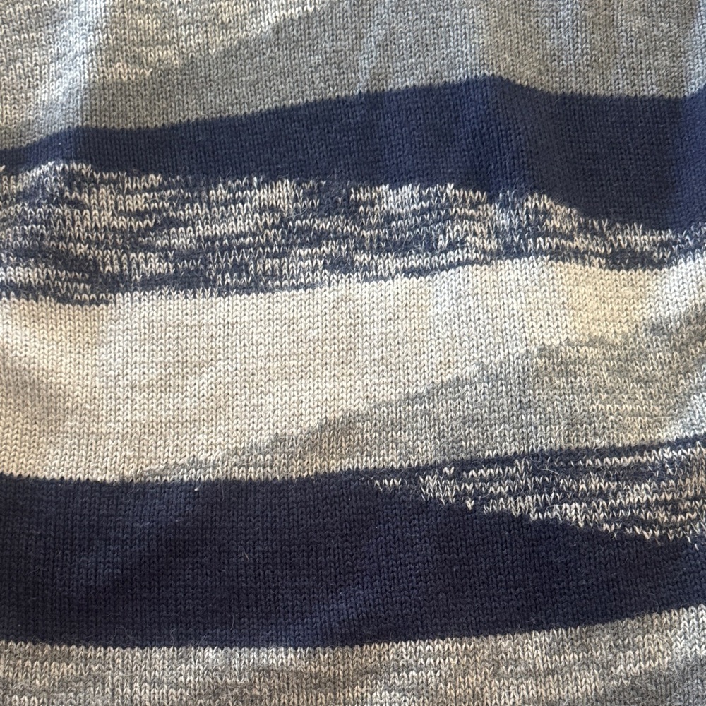Outerknown Gray and Blue Striped Sweater - Picture 6 of 10